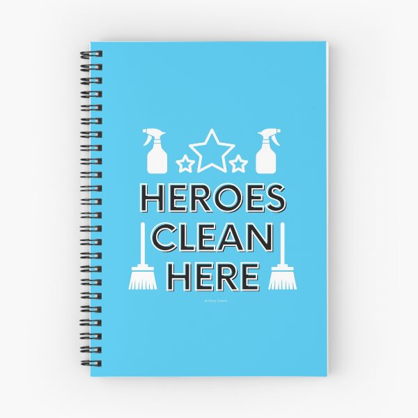 Item preview, Heroes Clean Here Broom Spray Bottle Fun Housekeeping Lady Gifts designed and sold by SavvyCleaner.