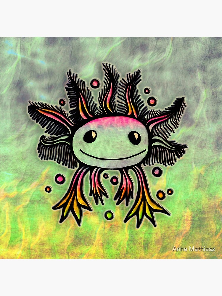 Axolotl, kawaii, cute, exotic, animal by boom-art