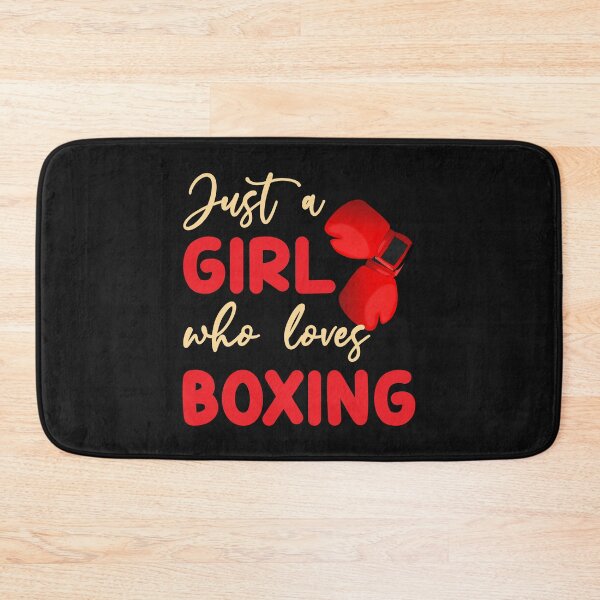 Item preview, Just A Girl Who Loves Boxing - Funny Boxing Gloves Graphics and Girl Humor Text Gift Idea designed and sold by leo121687.