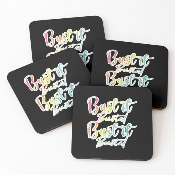 Item preview, Bust it, Busted, Bust it, Busted in fun rainbow colours designed and sold by Fruit-Tee.