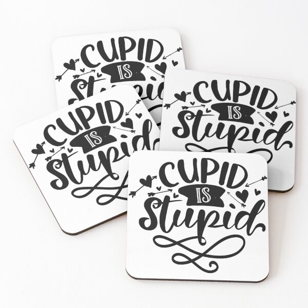 Item preview, Cupid is  stupid. Anti valentines  day  design  designed and sold by Moussa  Sussi.
