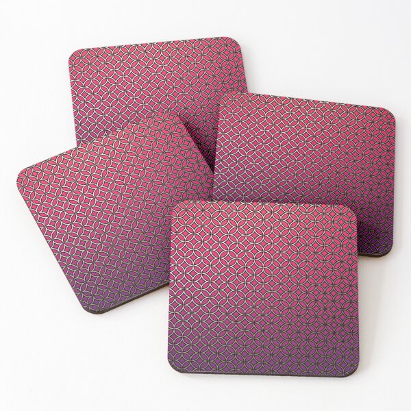 Item preview, Purple and red ombre optical circle pattern designed and sold by Blacklinesw9.