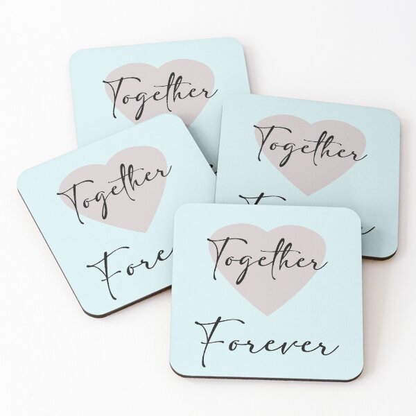 Item preview, Together Forever on blue designed and sold by IslesArt.