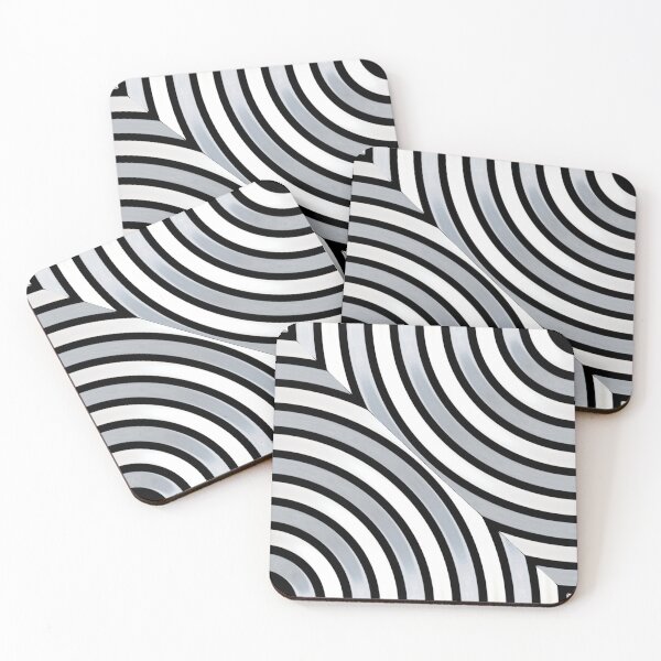 Item preview, white and black ripples canceling each other out designed and sold by Arcane  Adorable.