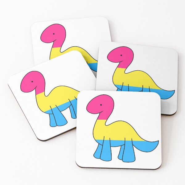 Item preview, Pansexual Pride Dino designed and sold by vanillagutz.
