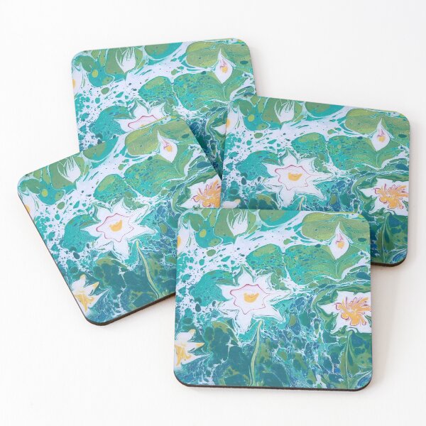 Item preview, ebru lotuses designed and sold by tatyanayudina.