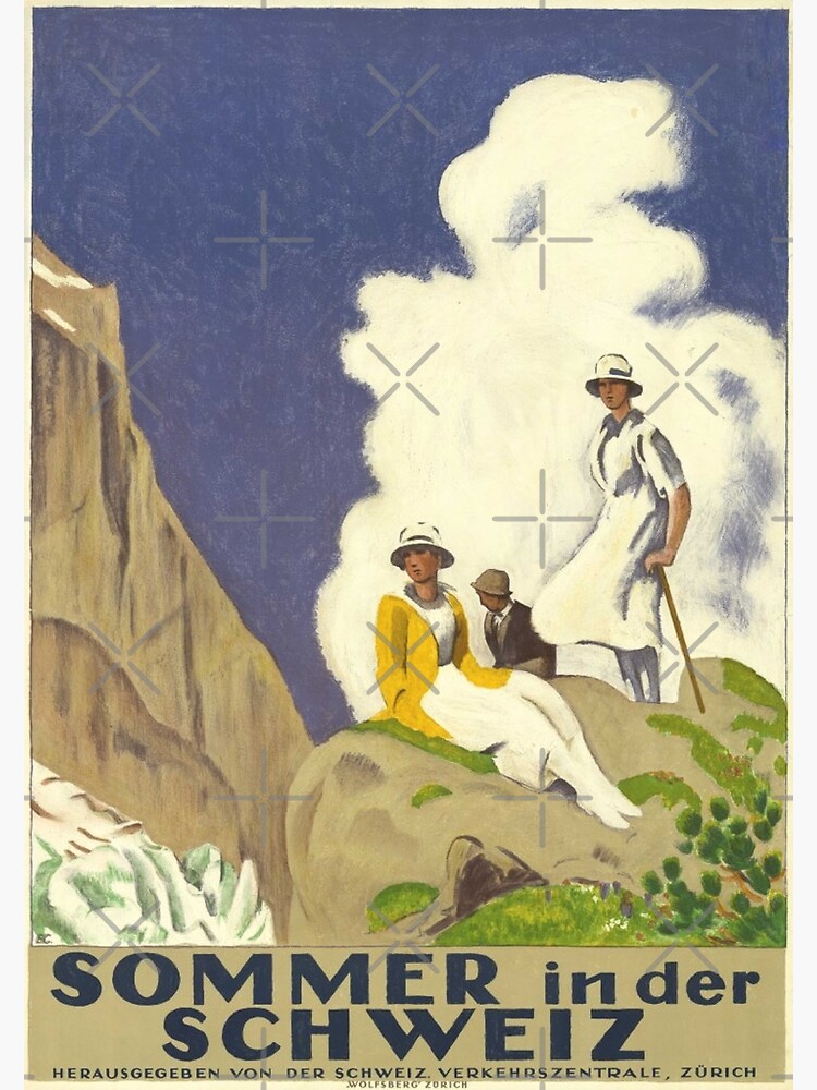 Vintage Switzerland Poster Vintage Swiss Travel Art 1921 Vintage Switzerland Poster Vintage Swiss Travel Art 1921
