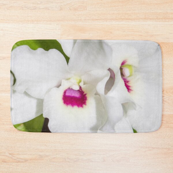 Item preview, macro photo of a white flower with a pink center designed and sold by nataliavavilina.