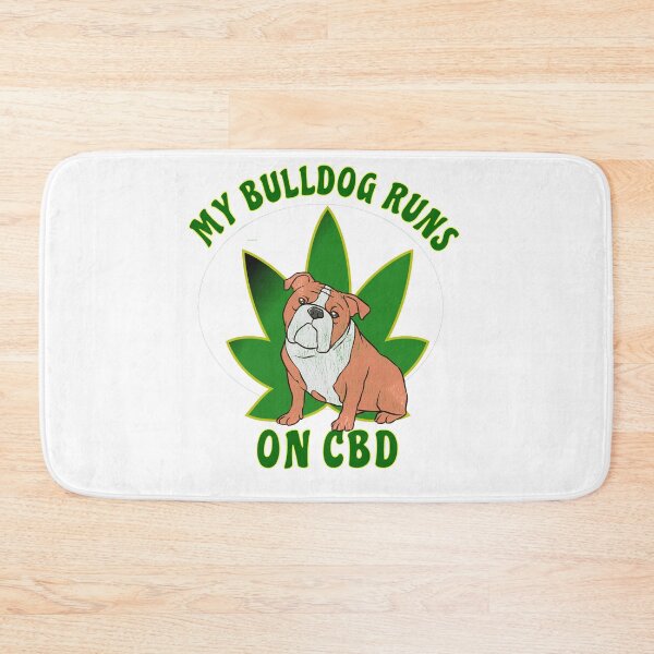 Item preview, BULLDOG PARA PERROS CON CBD MI BULLDOG FUNCIONA CON EL DISEÑO DE CBD DOG LOVER designed and sold by KatesFunnyArt.