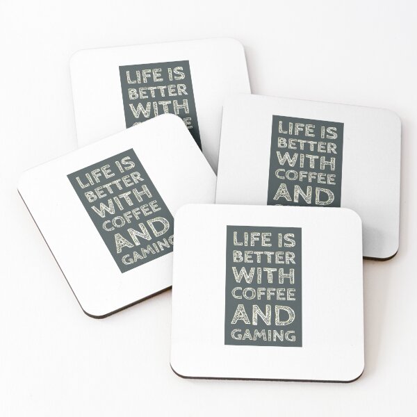 Item preview, life is better with coffee and gaming designed and sold by derryshop.