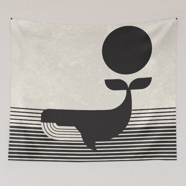 Item preview, Whale illustration designed and sold by SurfolioPrints.