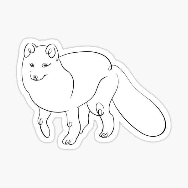 Arctic fox Sticker