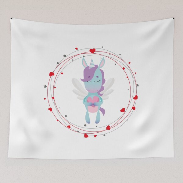 Item preview,  Valentin Unicorn , Cute Unicorn designed and sold by DANT-shirts.