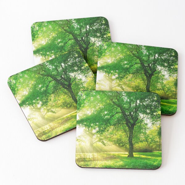 Item preview, Green Forest Landscape Sunrise designed and sold by JTS STORE.