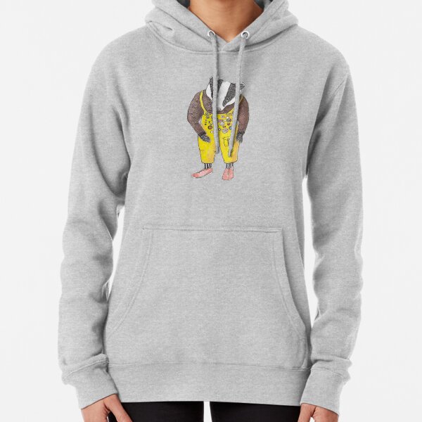 Badger Badges yellow dungarees Pullover Hoodie
