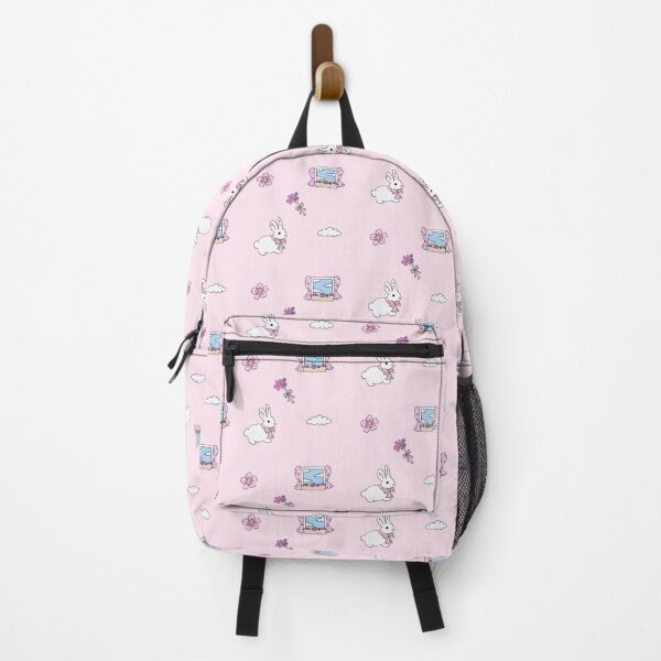 Item preview, cute bunny pattern in pastel pink designed and sold by Grace Pinkstone.