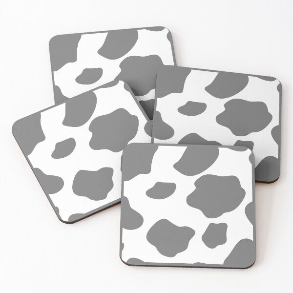 Item preview, Gray Cow Print Square designed and sold by Raquel Taylor.