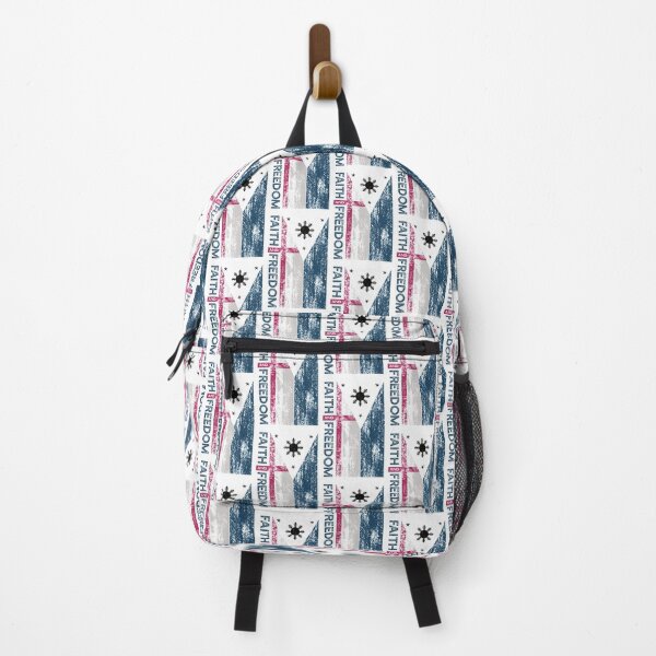 Item preview, "Faith and Freedom" Filipino Flag Fil-Am Pinoy Red White Blue designed and sold by TatteredFaith.