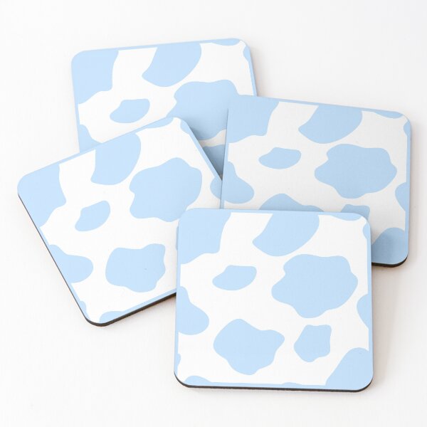 Item preview, Light Blue Cow Print Square designed and sold by Raquel Taylor.