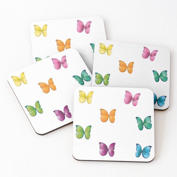 Item preview, Set of colored butterflies designed and sold by sabinako.