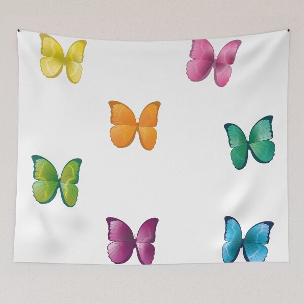 Item preview, Set of colored butterflies designed and sold by sabinako.