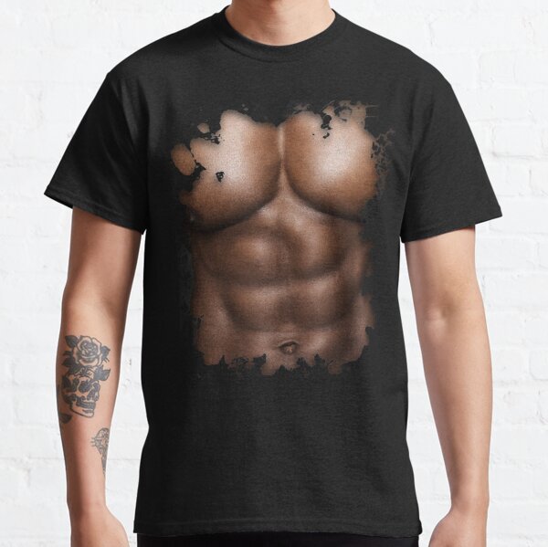 Ripped Muscles, six pack, chest T-shirt' Men's T-Shirt
