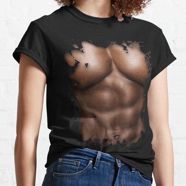 Ripped Muscles, six pack, chest T-shirt Kids' Longsleeve Shirt