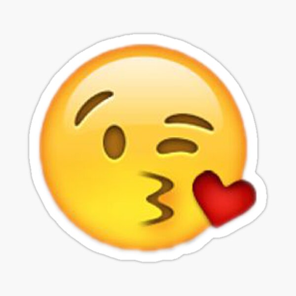 Kissy Face Emoji Sticker