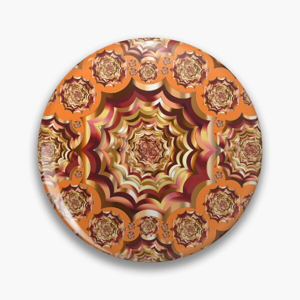 Item preview, Mandala Hypno Pattern orange designed and sold by Hypnotees.