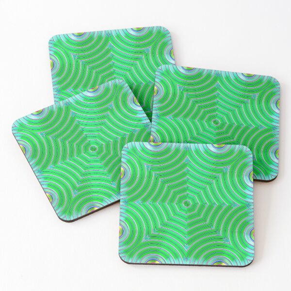 Item preview, Green rainbow ripples designed and sold by Arcane  Adorable.