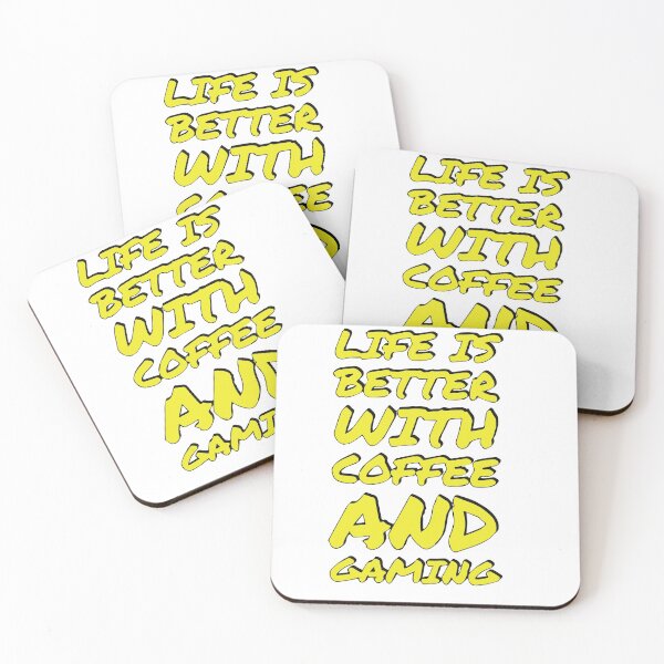 Item preview, life is better with coffee and gaming designed and sold by derryshop.