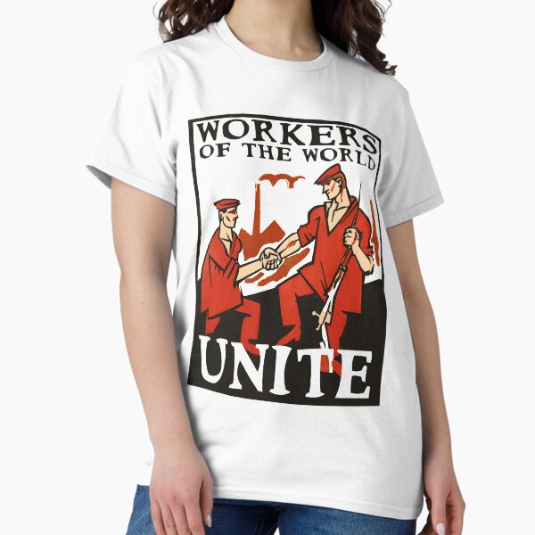 Item preview, Workers of the World Unite designed and sold by Hot-To-Trot.