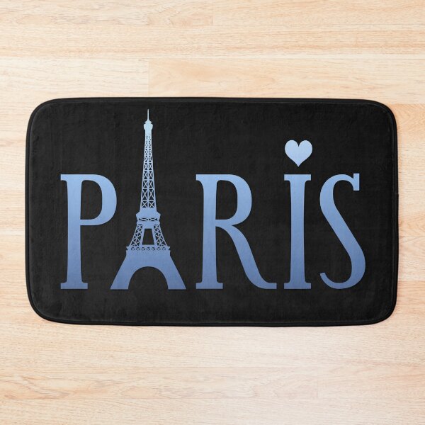 Item preview, Paris France Eiffel Tower Sign Blue designed and sold by odrito.