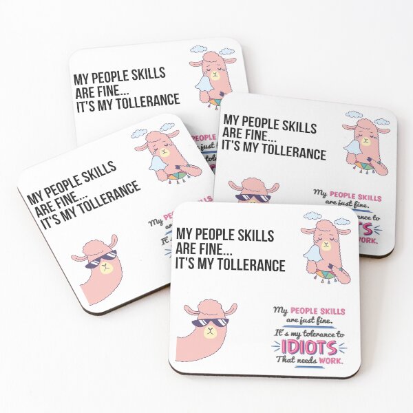 Item preview, My People Skills Are Fine Its My Tolerance -STICKER PACK designed and sold by Alessandro Portavoce.
