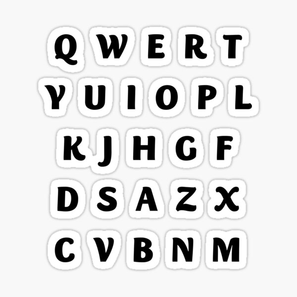 QWERTYUI - QWERTYUIOPASDFGHJKLZXCVBNM The Keyboard Alphabet
