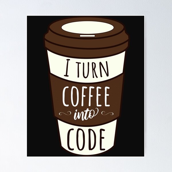 Artikel-Vorschau von Ich verwandle Kaffee in Code, designt und verkauft von aladdindesigns.
