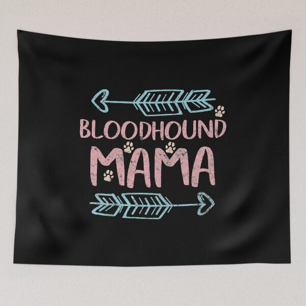 Artikelvorschau, Bloodhound Mama Shirt Bloodhound Liebhaber Besitzer Funny Dog Mom entworfen und verkauft von KuznecovaDesign.