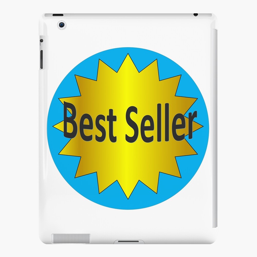 Funny Font says Best Seller with a gold star iPad Case & Skin