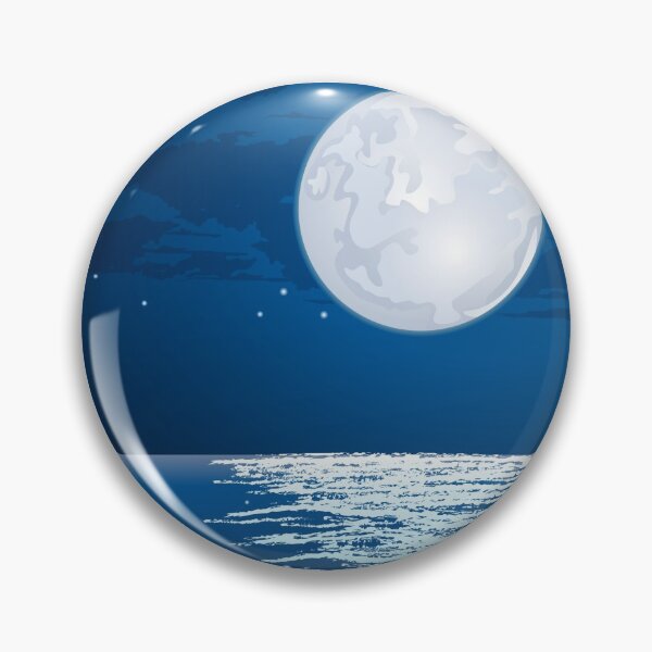 Item preview, Moonlight path on night sea water surface designed and sold by odrito.