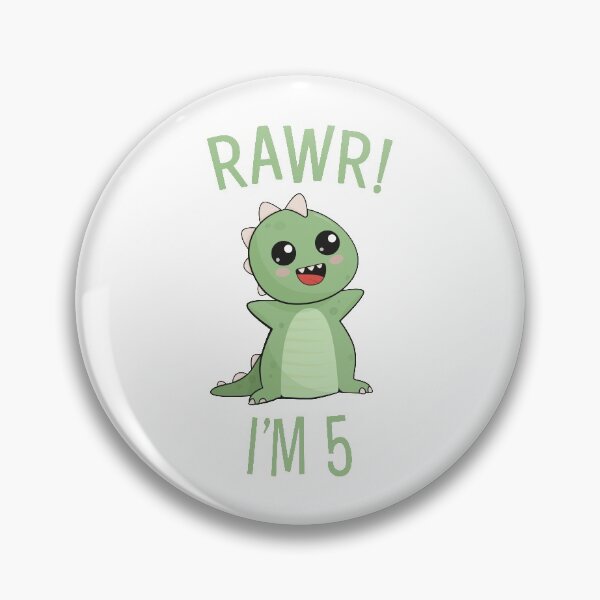 Item preview, Rawr! Cute Dinosaur - I'm 5 designed and sold by PaulSDesign.