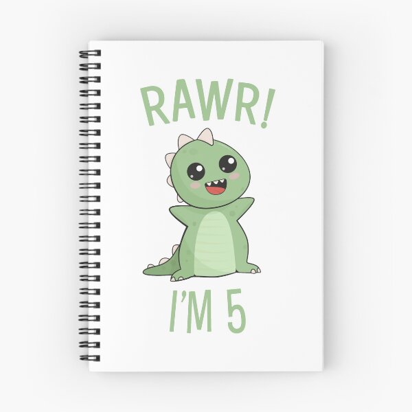 Item preview, Rawr! Cute Dinosaur - I'm 5 designed and sold by PaulSDesign.