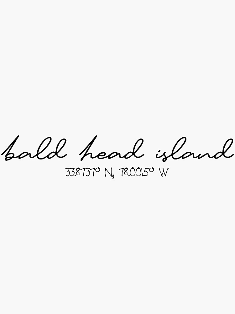 "Bald Head Island, North Carolina " Sticker for Sale by mooremckenna