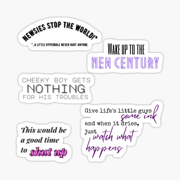 Katherine Plumber Quotes Sticker Pack Sticker For Sale By Samis Stagedoor Redbubble