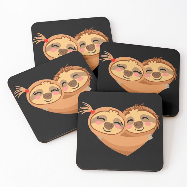 Item preview, Cute Love Sloths Heart Valentines Day designed and sold by mlnana.