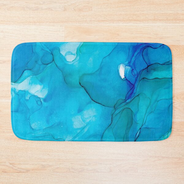Item preview, Blue Alcohol Ink Abstract 131 Painting created by Herzart designed and sold by herzart.
