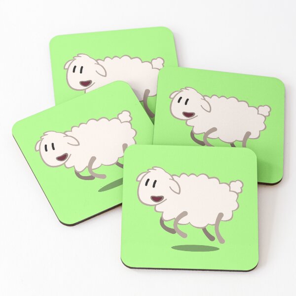 Item preview, Happy Cartoon Lamb Jumping designed and sold by MumuMundo.