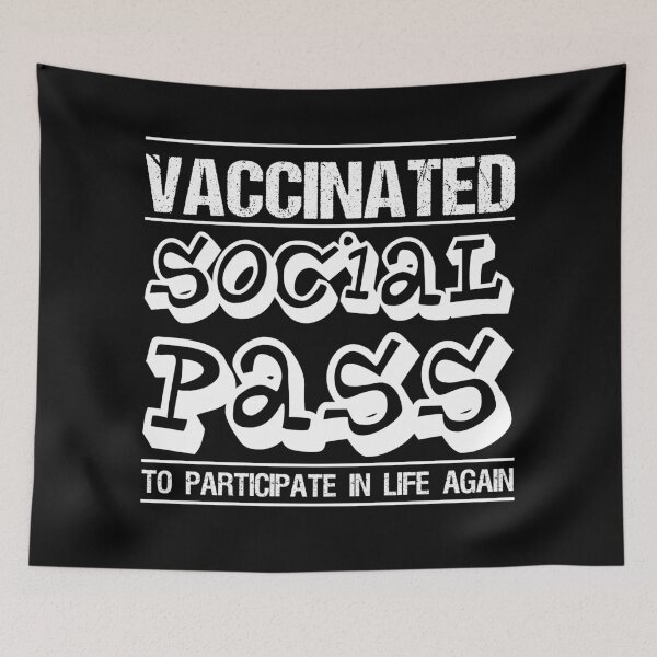 Item preview, Vaccinated - Social Pass to participate in life again - Vaccine, Vaccination Club Pub designed and sold by Dream-bubble.