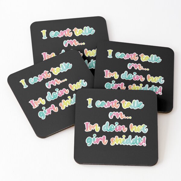 Item preview, I cant talk right now, I'm doing hot girl shit! In colorful rainbow palettes designed and sold by Fruit-Tee.