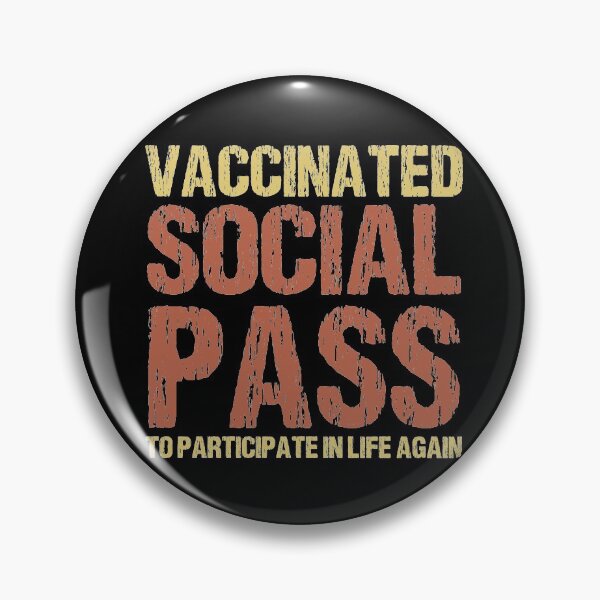 Item preview, Vaccinated - Social Pass to participate in life again - Vaccine, Vaccination Club Pub designed and sold by Dream-bubble.