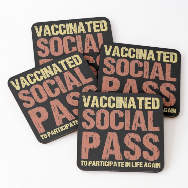 Item preview, Vaccinated - Social Pass to participate in life again - Vaccine, Vaccination Club Pub designed and sold by Dream-bubble.